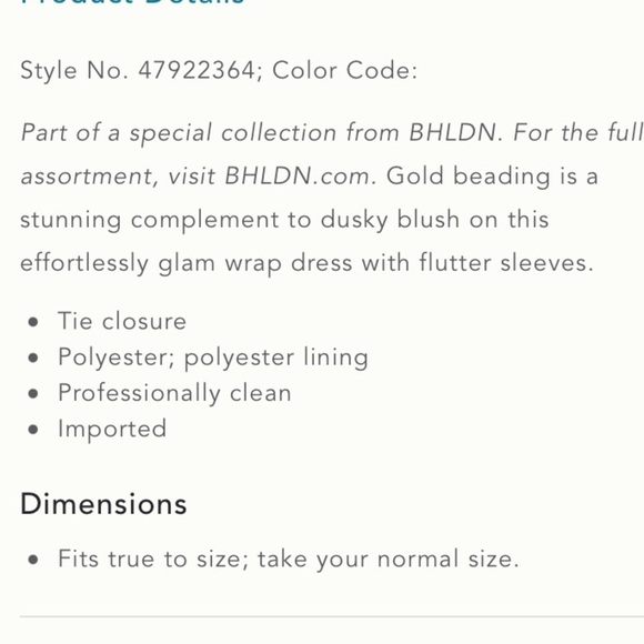 NWT Anthropologie BHLDN Red Plymouth Wrap Dress size 10, 14, 16 Mother of Bride - Picture 6 of 17